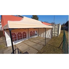 PROFI Nůžkový párty stan, prodejní stánek 3x4,5 m béžový